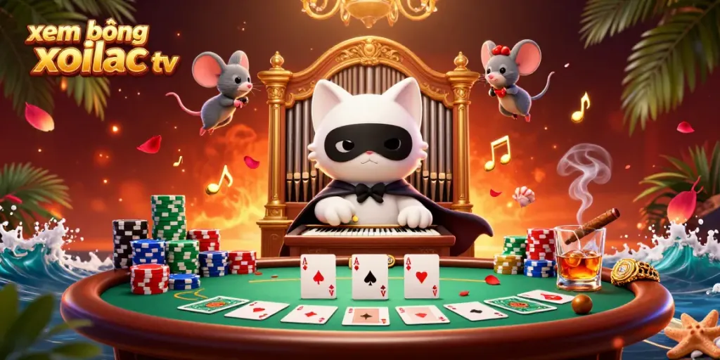Engage in xem bóng đá xoilac tv with a rich, detailed casino scene featuring vibrant elements.