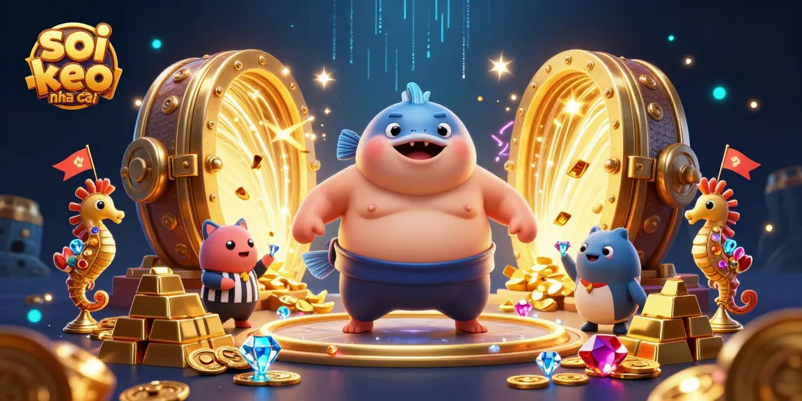 Experience thrilling action in soi keo nha cai with a vibrant underwater casino scene featuring lively characters and treasures.