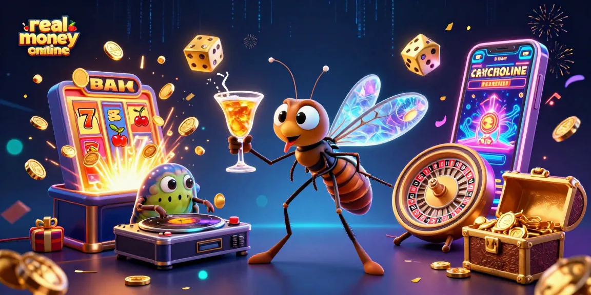 Experience the excitement of a real money casino online with vibrant characters and dynamic game elements.